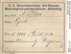 Etiketten zu Pyrit (NHMW-MIN-Ai898)